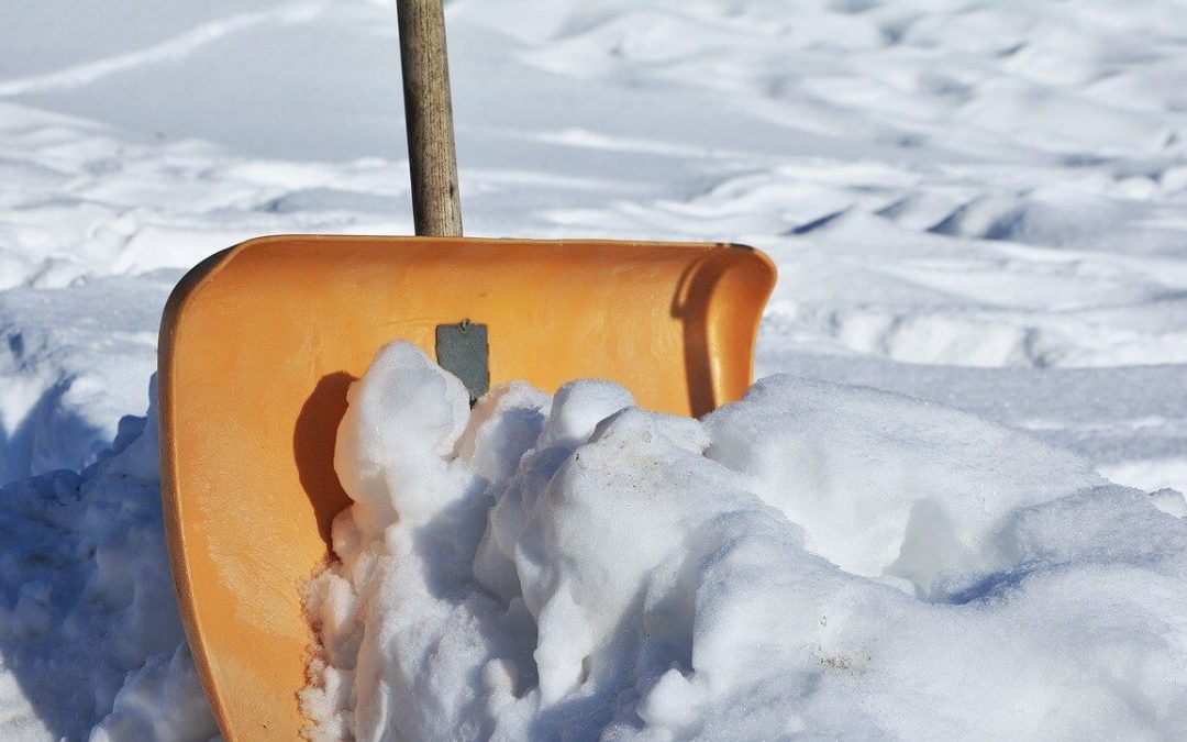 winter safety means clearing the walkways of snow